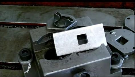 how to cut a square hole in sheet metal|how to drill square holes.